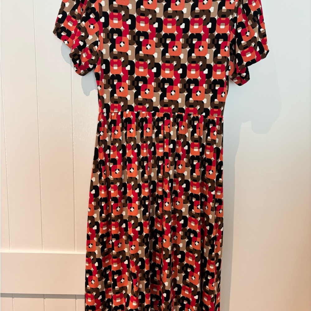 Stylish Geometric Print Dress